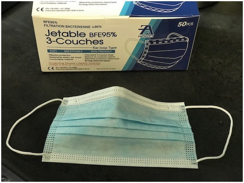 50 Masques de Protection jetables.