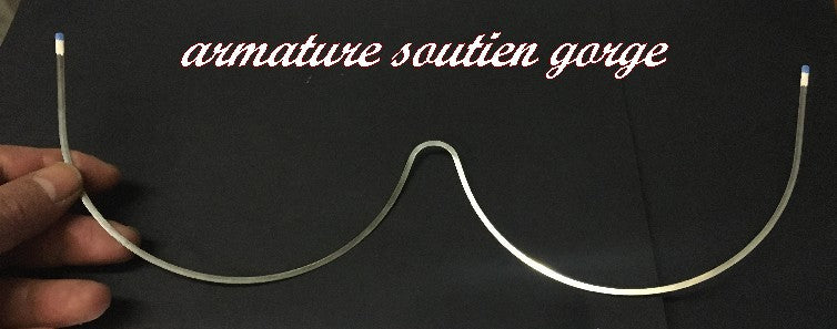 Armature Baleine En Métal Argent Pour Soutien Gorge