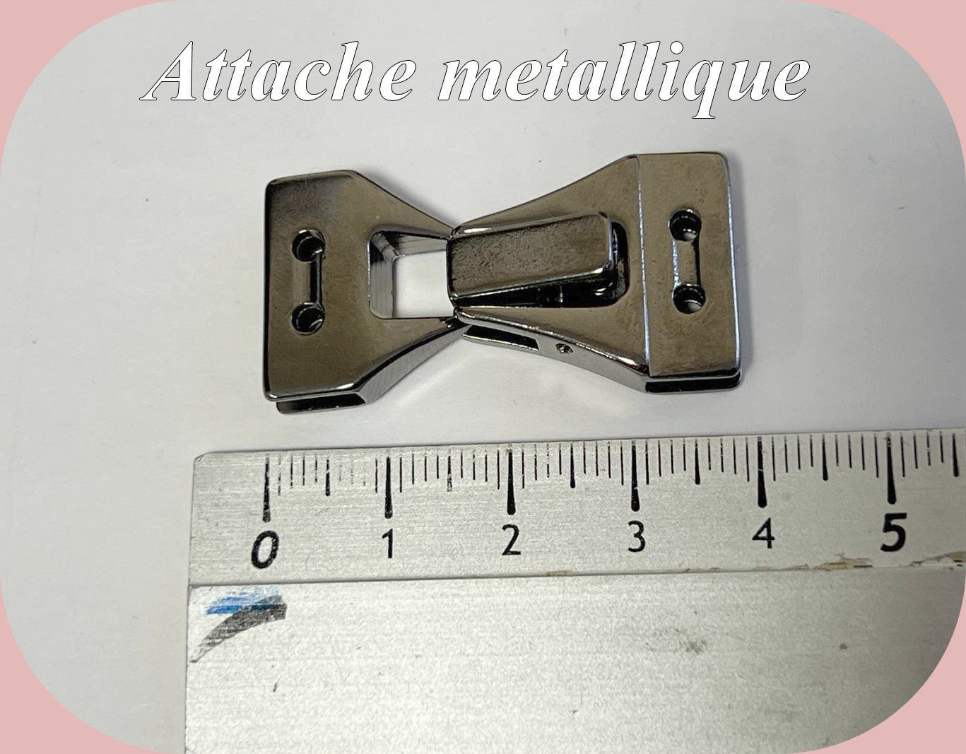 Attache Métallique en 2 Parties à Coudre – Accessoire Robuste pour Maroquinerie, Sacs et Vêtements
