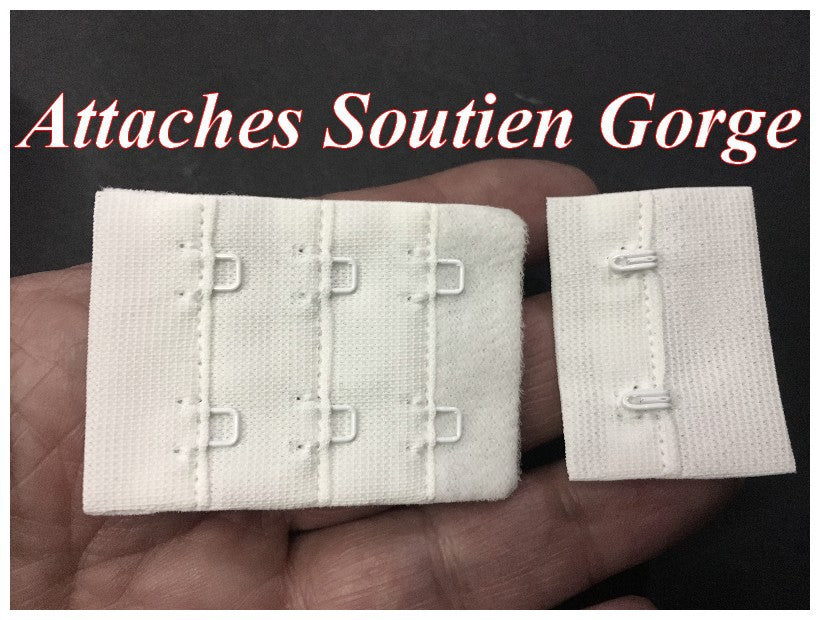 Attaches , Agrafes, Soutien Gorge Blanche Rallonges Réglables