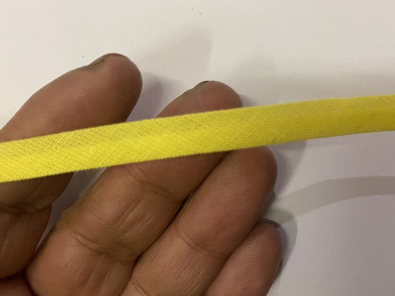 Biais Replié Coton Jaune , A Coudre Pour Vetements Et Loisirs Créatifs.