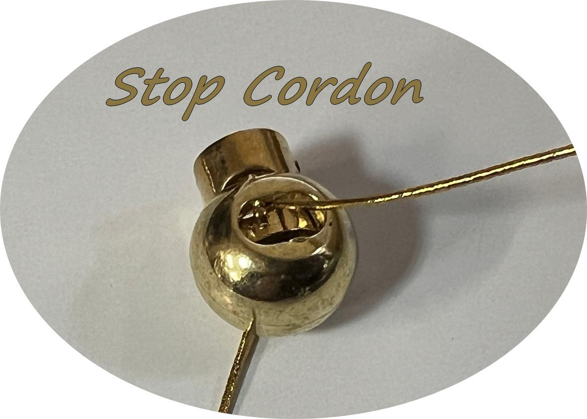 Bloc Cordon - stop cordon Doré , Arrêts Stop Pour Cordon.