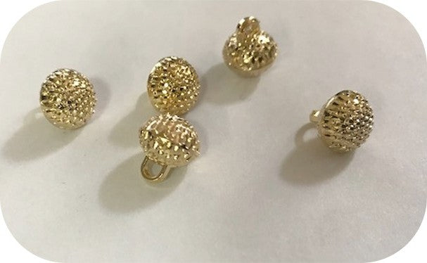 Bouton Doré Bijoux Boule Couture en Diamètre 10 mm Pour Mariage et Décorations