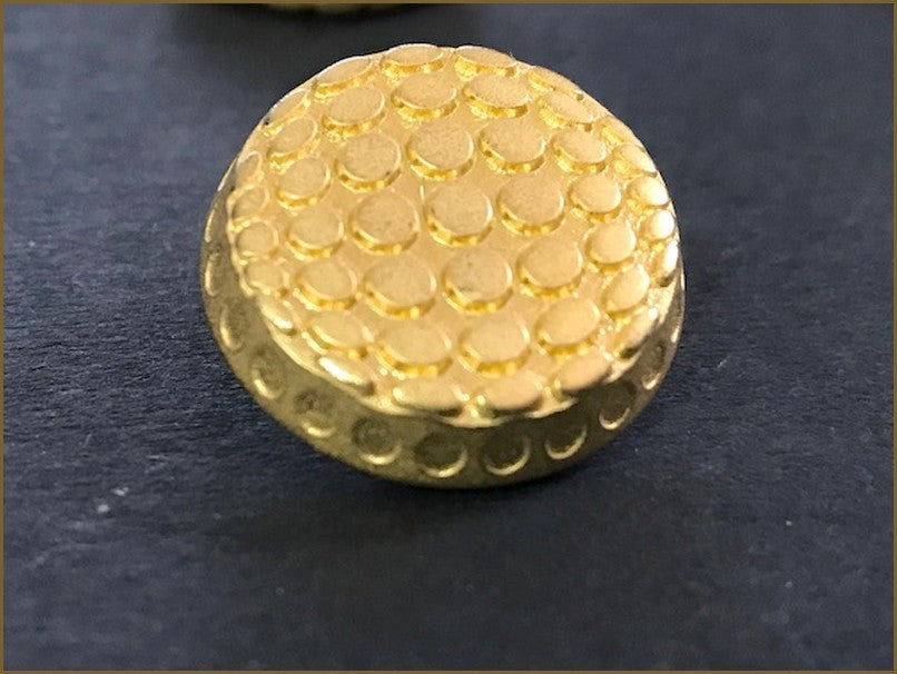Bouton Doré Mat Style Chanel Couture Diamètre 22 mm.