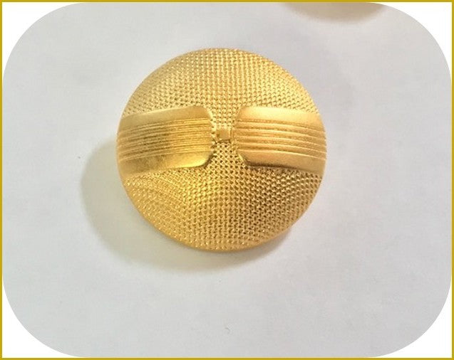 Bouton Doré Mat Style Chanel Couture Diamètre 27 mm.