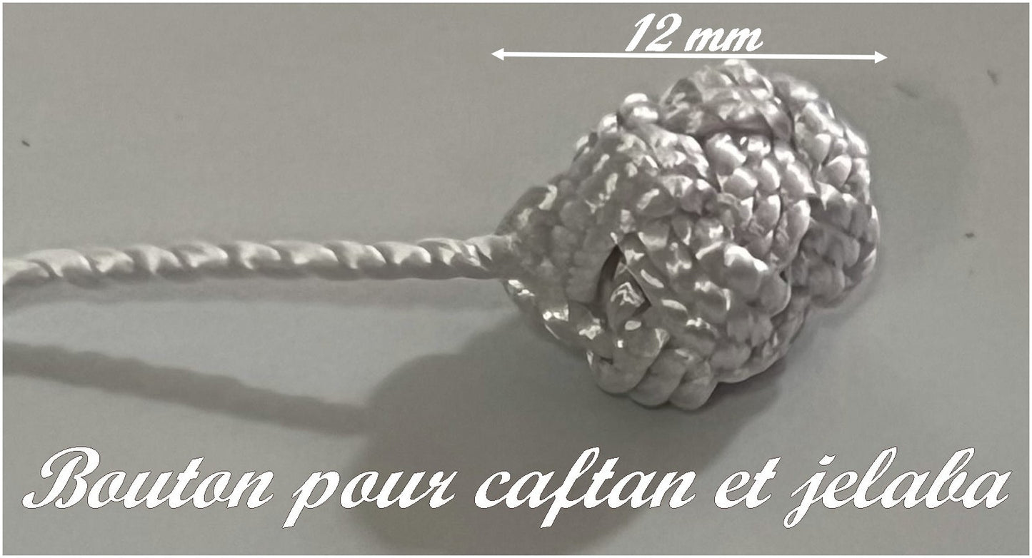 White Sewing Button for Caftan and Jelabba: Enhance your Traditional Style