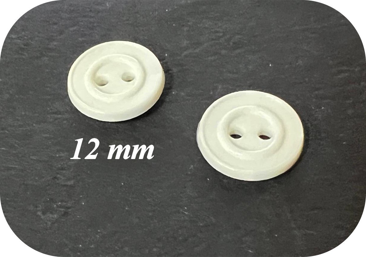 12mm White Sewing Buttons for a Perfect Finish: Personalize Your White Blouses with Elegance