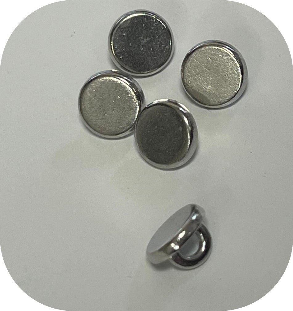 Botones de costura de metal de 9 mm (paquete de 5)