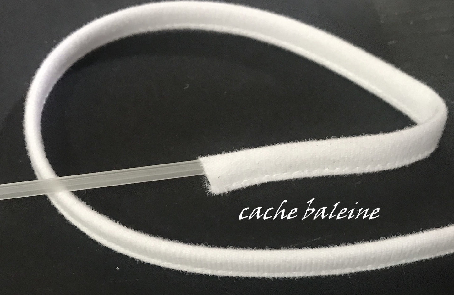 Funda de Ballena, funda con aros para sujetador, diseño de ballena, color blanco, por metro, para coser