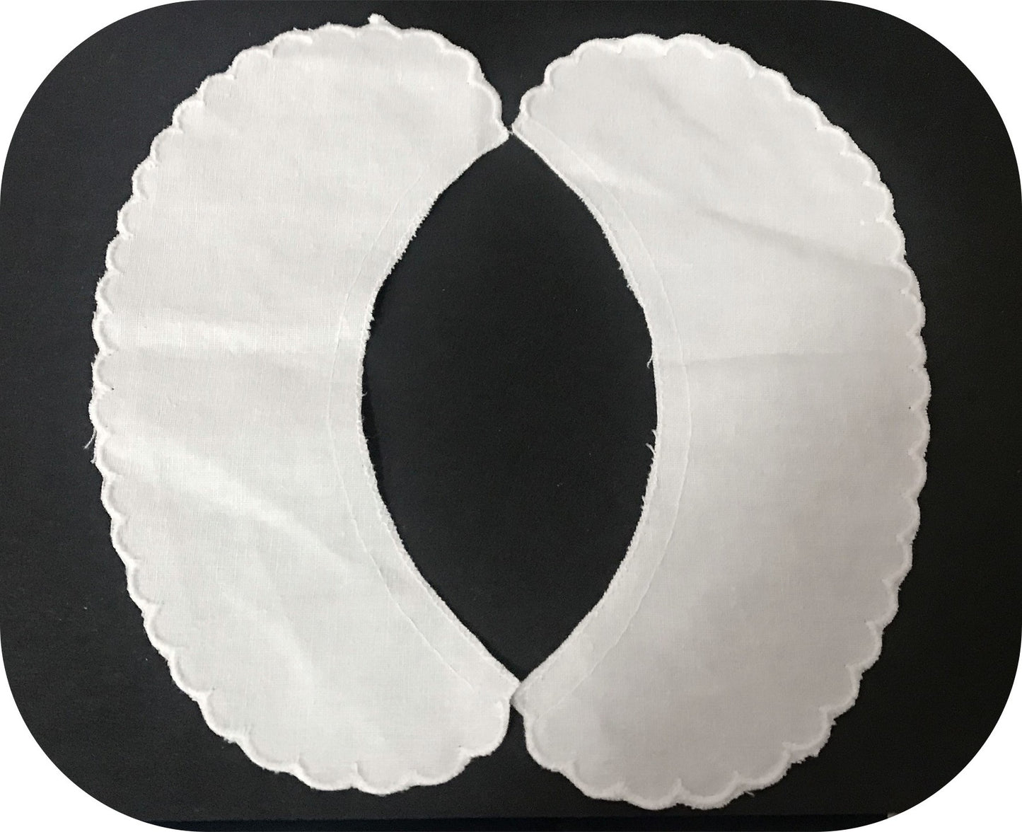 White Cotton English Embroidery Collar to Sew.