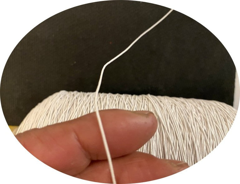 Cordon Fil Elastique Blanc En 1mm A Coudre