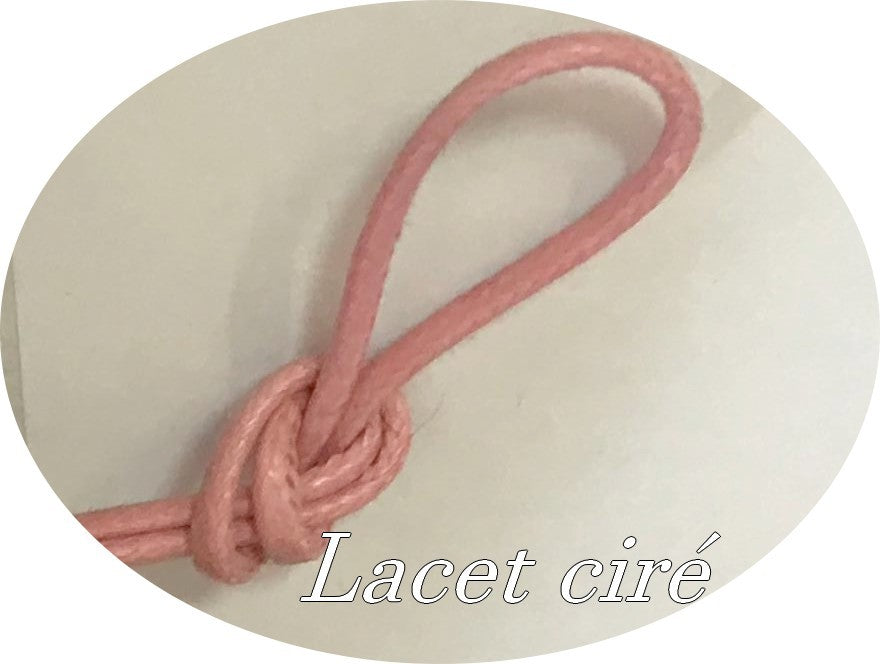 Cordón de encaje encerado por metro rosa para pasatiempos creativos