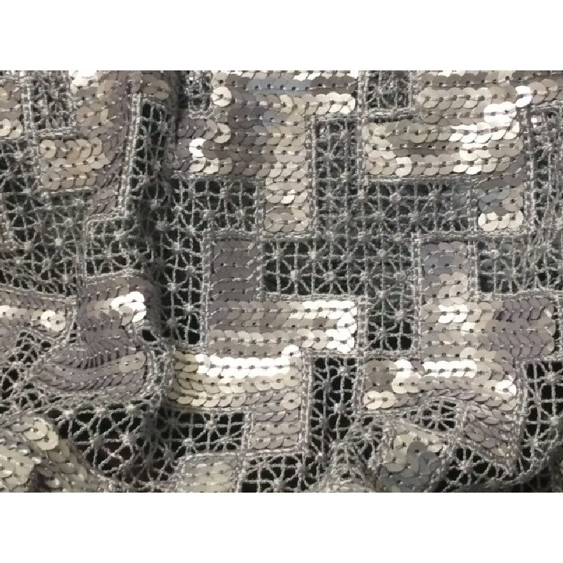 Dentelle Guipure au Mètre en 90 cm de Large en Gris Perle pour Caftan et Cérémonie.
