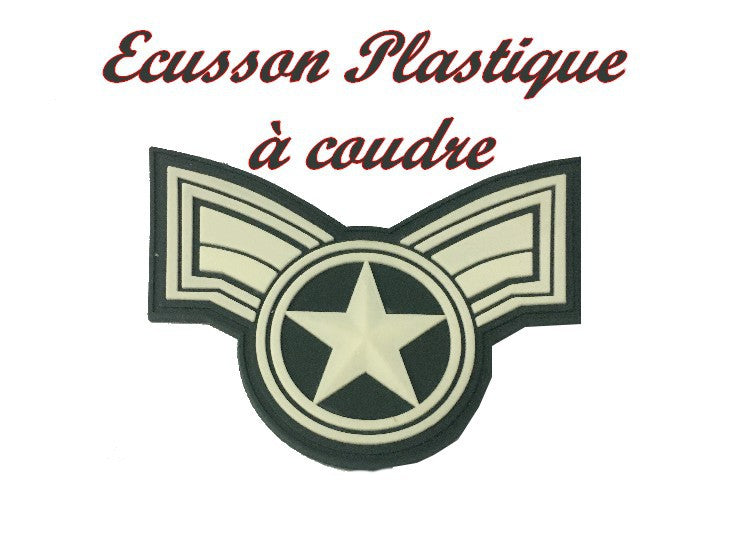 Plastic Sew-on Military Emblem 1 Star Epaulette Patch.
