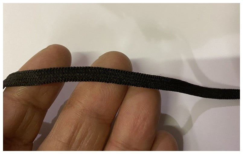 Elastique Plat En 5 mm Noir A Coudre, Ruban Lycra Pour Lingerie, et Customisations.