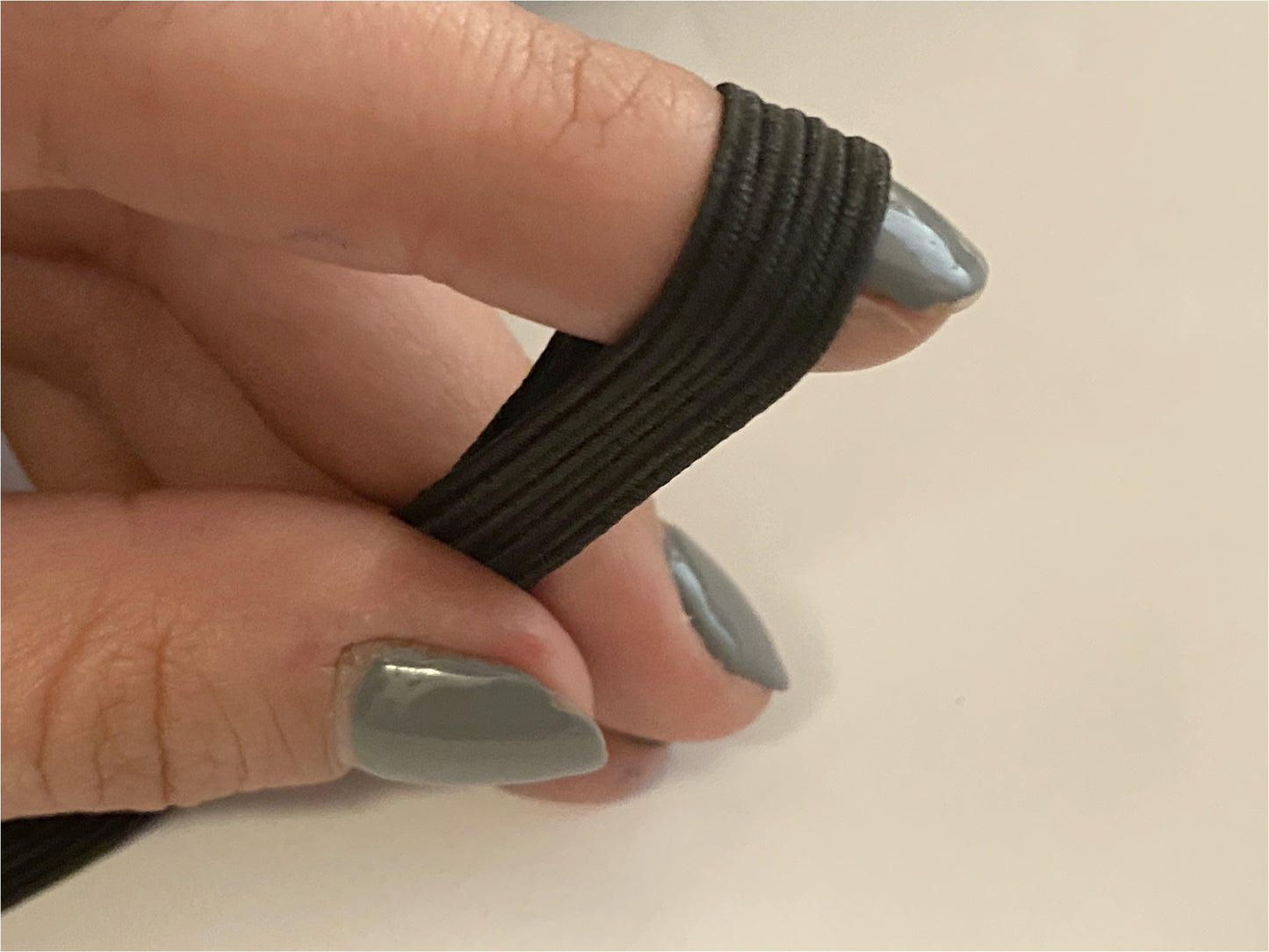 Elástico Plano Negro de 8mm para Coser, Cinta de Lycra Suave para Lencería y Personalizaciones.