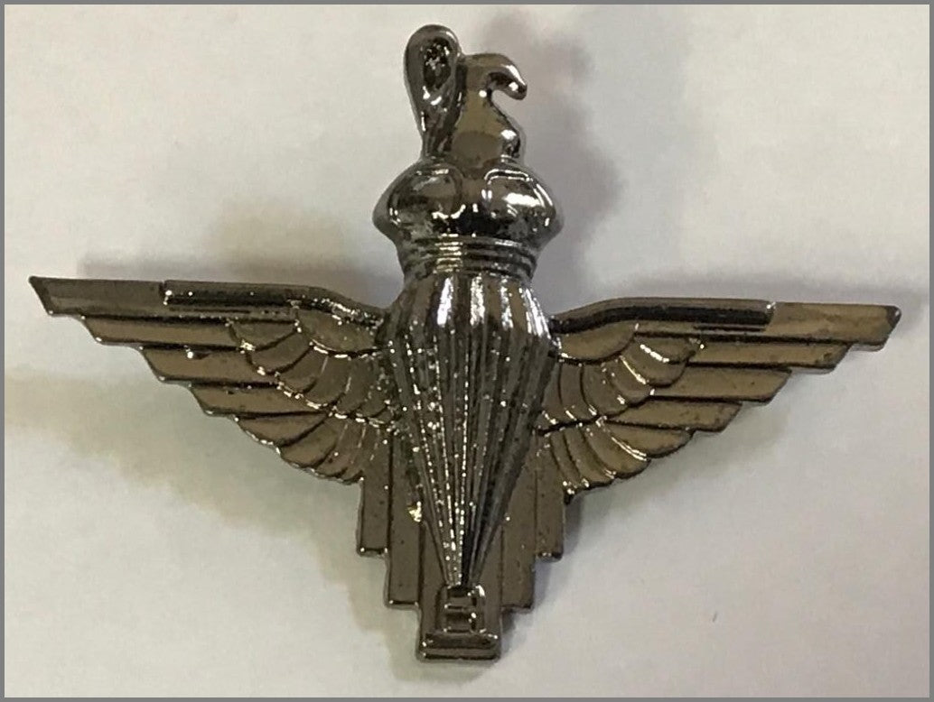 Emblem Badge Decoration, Military In Silver Metal Brooch.