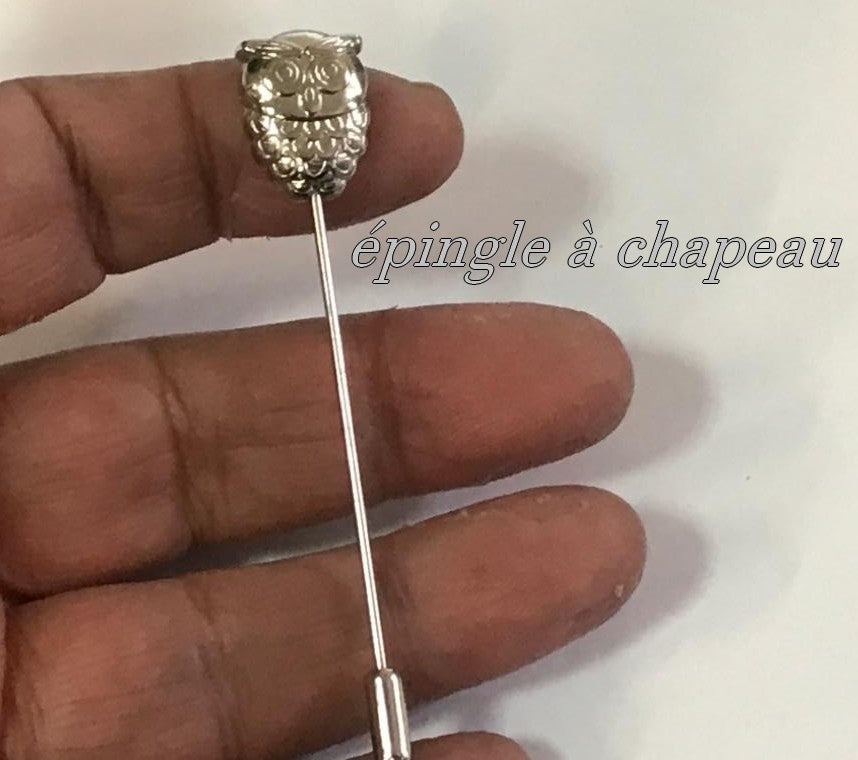 "Épingle à Chapeau argenté : L'Accessoire Élégant pour Sublimer Votre Style"