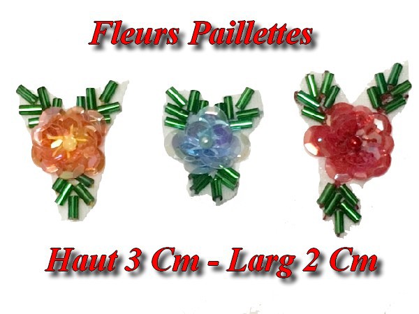 Sequin and Glitter Flowers for Decorations and Customizations.