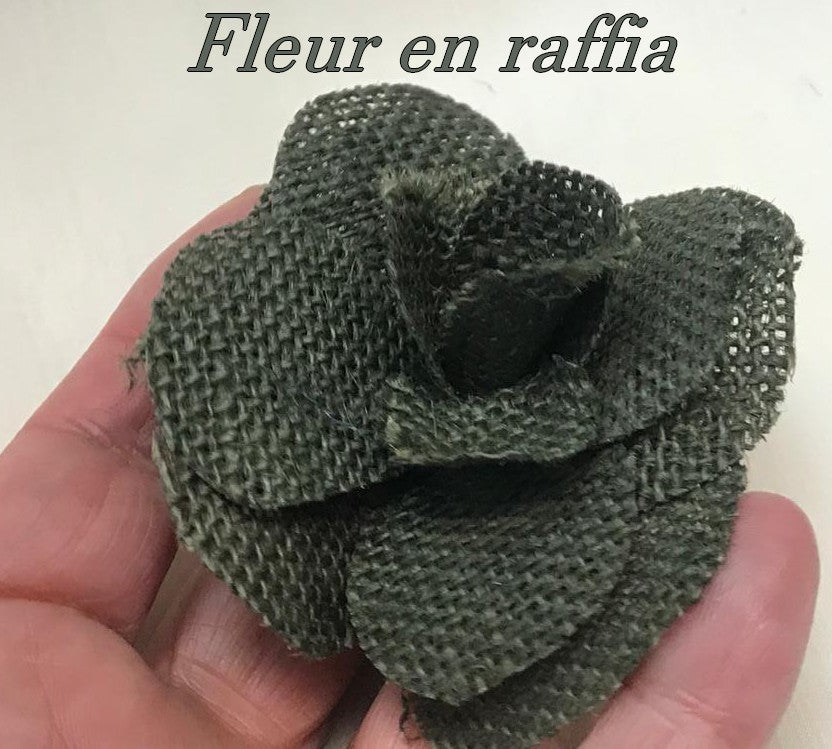 Khaki Raffia Flowers: The Natural Art of Floral Creation