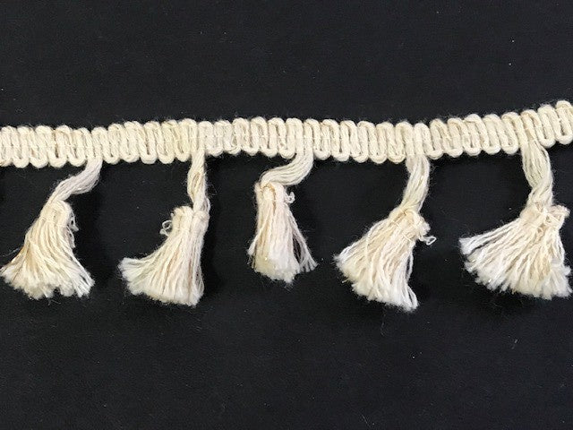 Gold Iridescent Cotton Pompom Fringe by the Meter