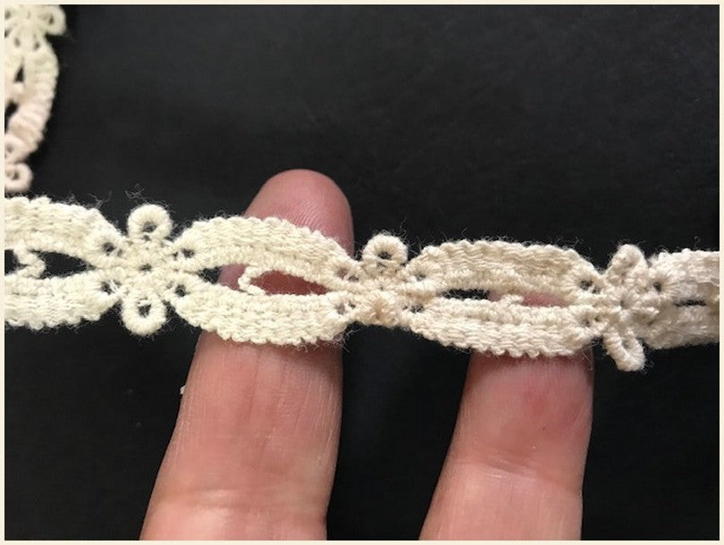 Ecru Cotton Braid for Sewing. For Clothing Customizations