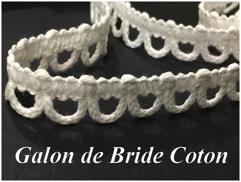 White Cotton Bridle Trim for Sewing. For Clothing Customizations