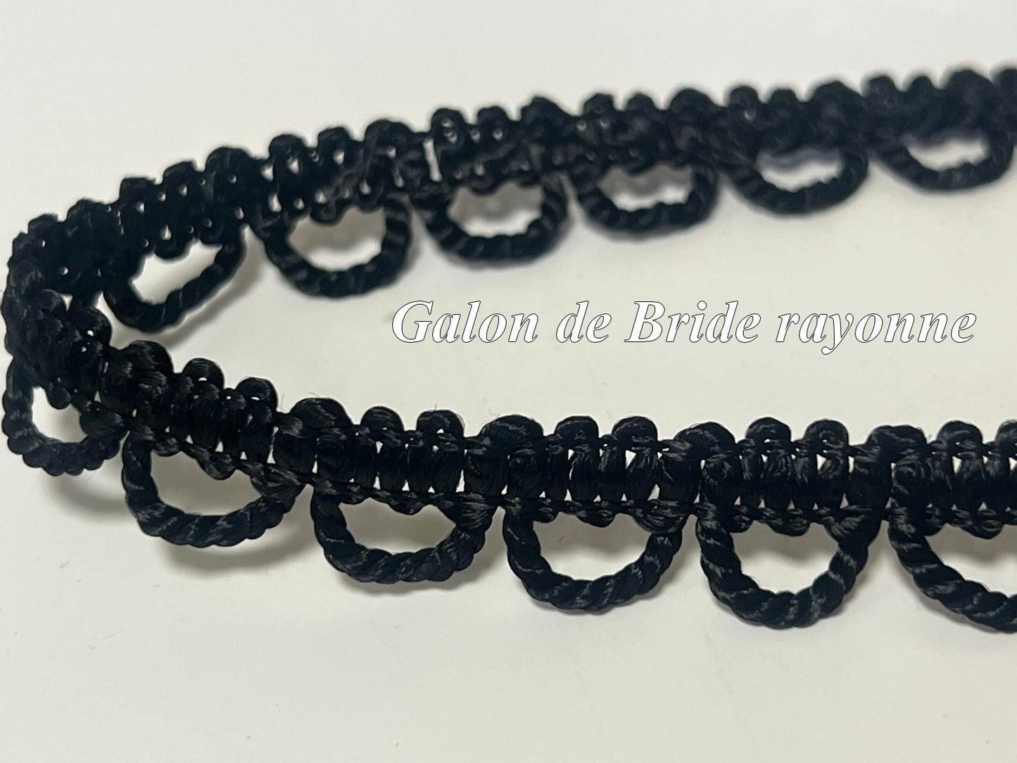 Black Rayon Bridle Trim – Elegance and Finesse for Sewing and Customizing