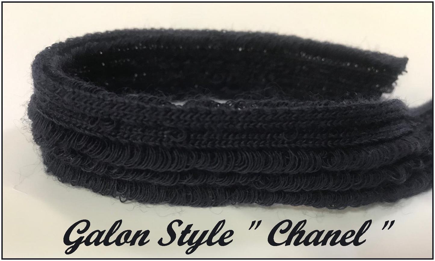 Navy Blue "Chanel" Style Braid by the Meter Couture