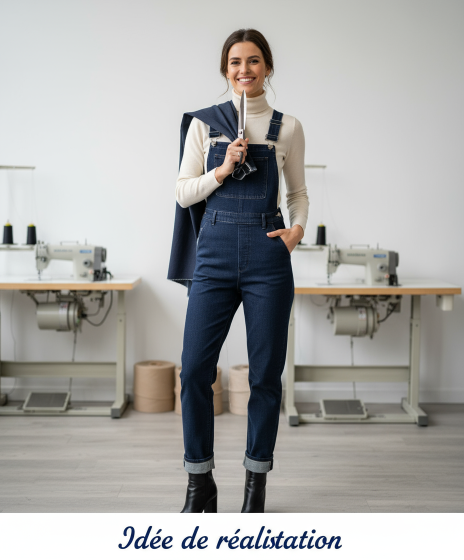 Salopette en jean - Idée de réalisation