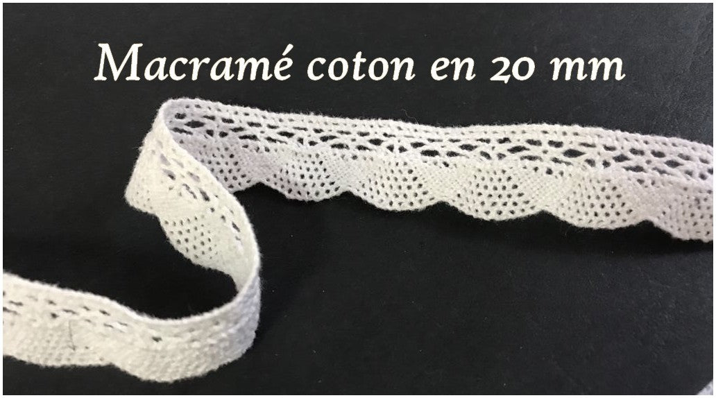 20mm White Cotton Macrame: Create Wonders with Macrame