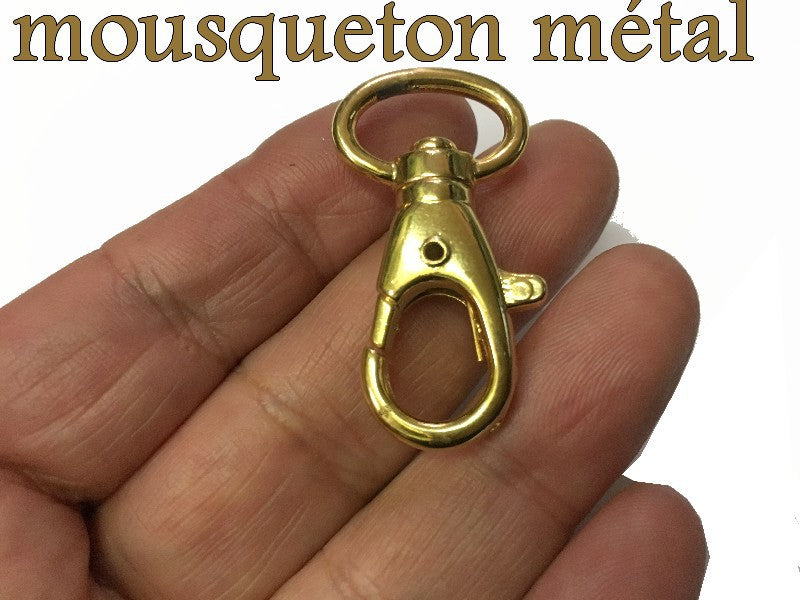 4cm Gold Metal Lobster Clasp for Leather Goods and Clothing