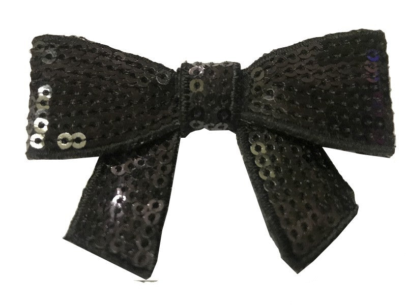 Black Sequin Bow Ties for Decorating and Customizing