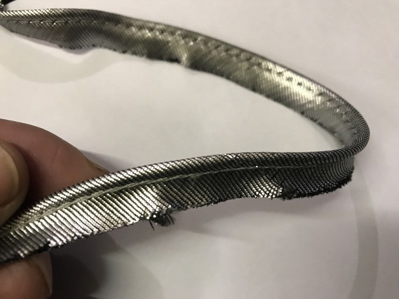 Matte Silver Metallic Lurex Piping for Clothing Finishing and Edging