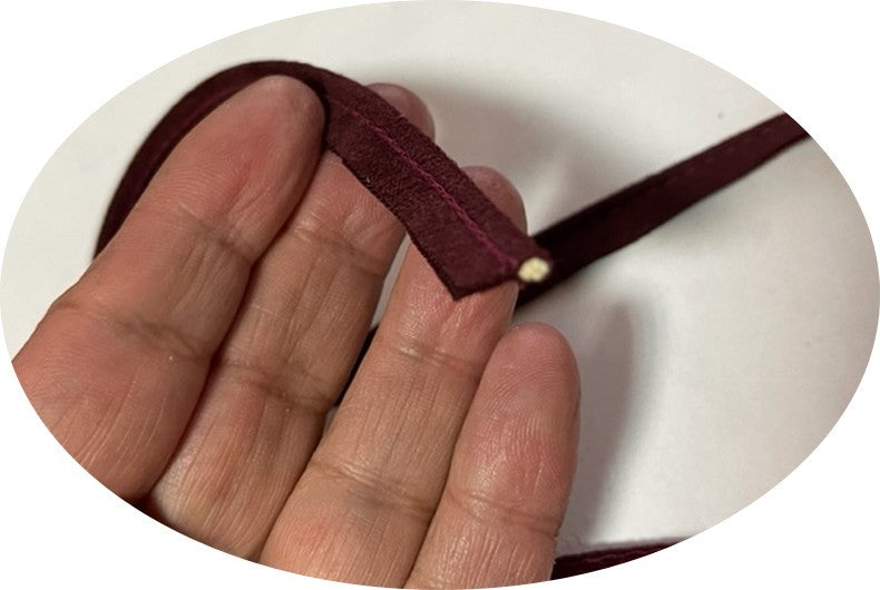 Passepoil Velours bordeaux Au Mètre A Coudre.