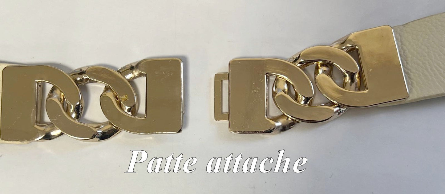 Gold Clasp with Metal Chain - Designer Clasp for Belt, Bag, Fashion Accessories