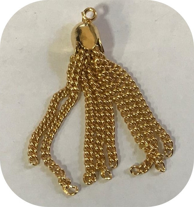 "Pompons en Métal Doré En 4 cm: L'Éclat Brillant pour Vos Créations"