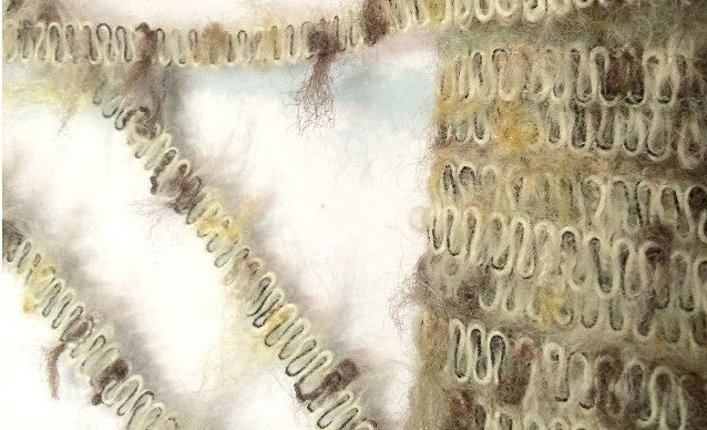 Ruban au mètre 1 cm en Mohair Beige et Marron-Choco