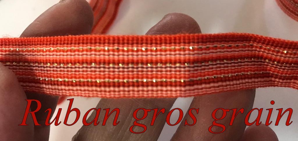 Red Grosgrain Ribbon with Gold Stripes: Enhance Your Creations