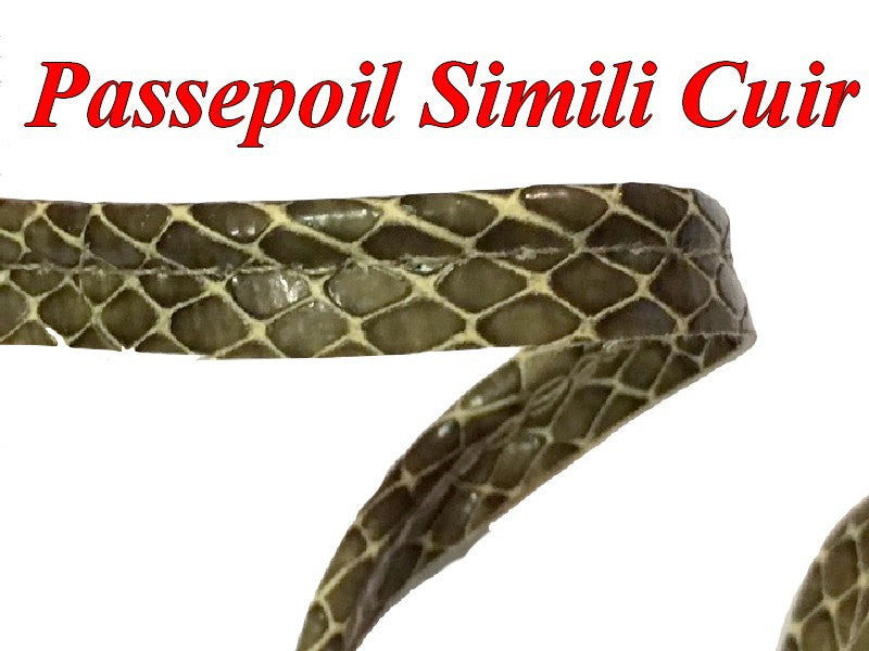 Matte Faux Leather Piping Ribbon Crocodile Pattern Print By The Meter Sewing.