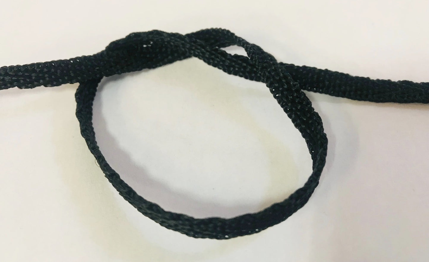 Black 5mm Polypropylene Webbing By The Meter For Sewing For Lacing, Fasteners