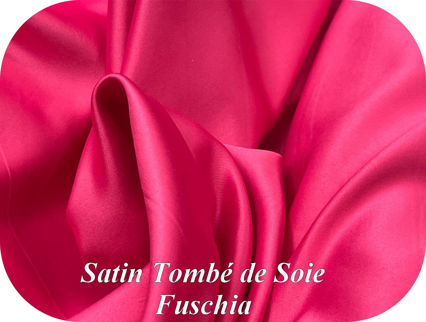 Satén de seda fucsia por metro: tacto sedoso, fluido y fácil de coser.