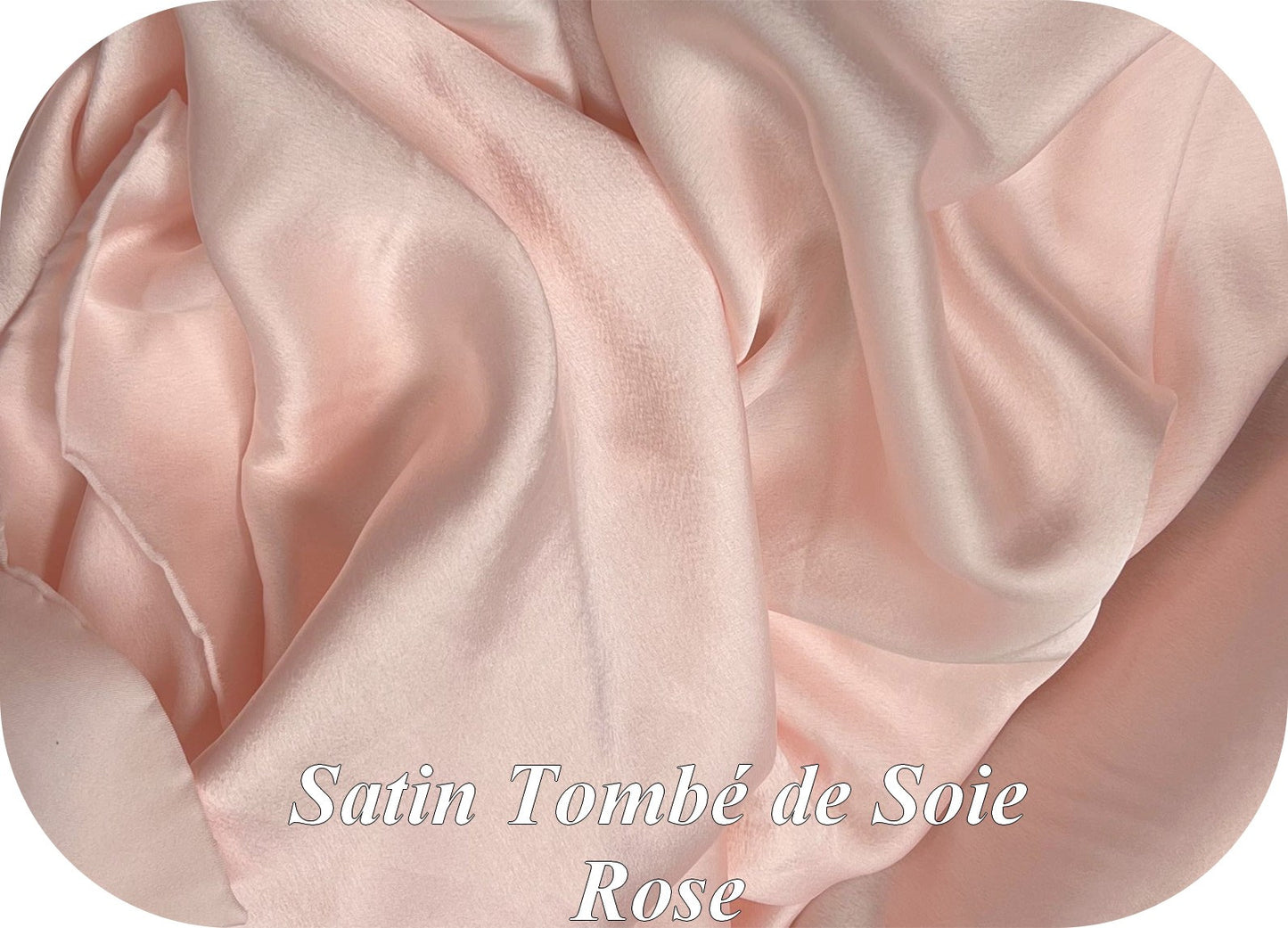 Satin Rose Tombé de Soie Au Mètre - Touché Soie, Fluide et Facile à Coudre