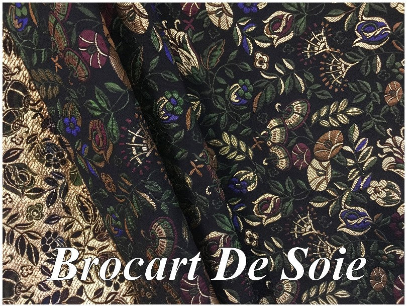 Haute Couture Silk Brocade Fabric for Suits, Dresses, and Caftans