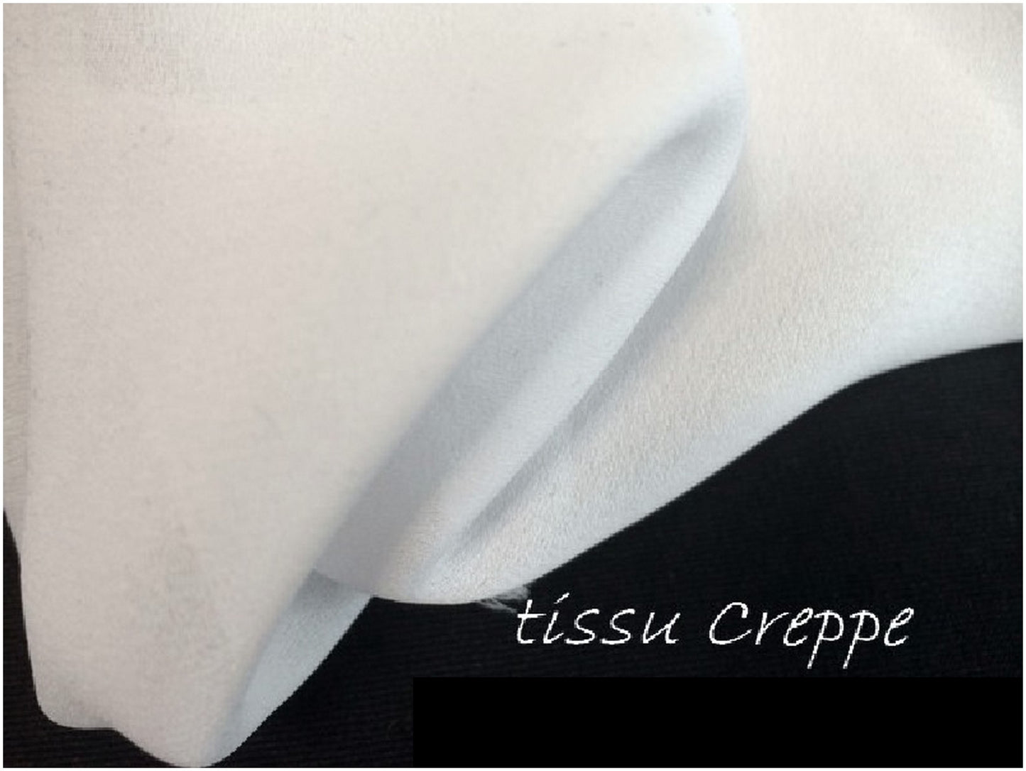 Polyester Georgette Crepe Fabric By The Meter White To Sew.