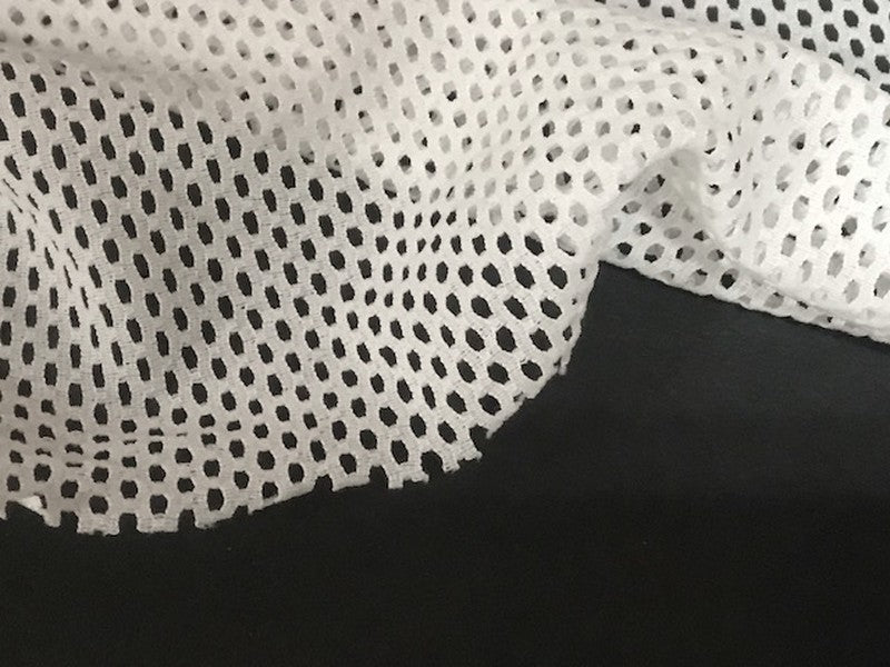 Tela de malla de licra blanca por metros para coser