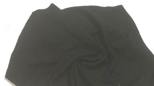 Tissu Jersey Lycra Viscose Noir au Mètre - Stretch Confortable