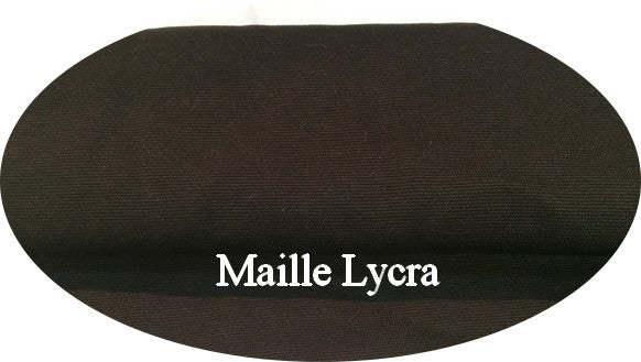 Tissu Jersey Lycra Maille Milano Marron Choco