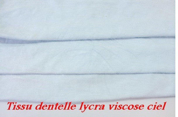 Sky blue viscose lycra jersey fabric - sold by the meter