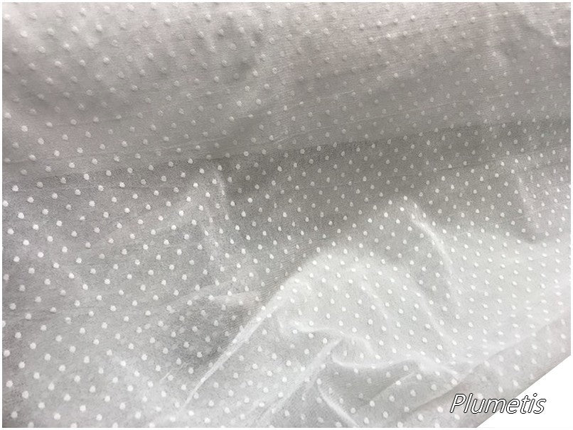 Tissu Tulle Résille plumetis Blanc Lycra Au Mètre Pour Justaucorps, Mariage Et Décorations